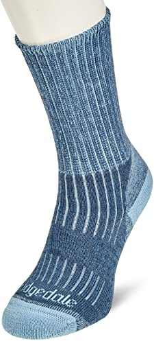 Bridgedale HIKE Midweight Merino Comfort Boot-Women's- Large-Blue
