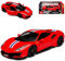 Ferrari 488 Pista Coupe Rot mit Streifen Modell ab 2015 Version Ab Genf Autosalon 2018 1/24 Burago Modell Auto mit individiuellem Wunschkennzeichen
