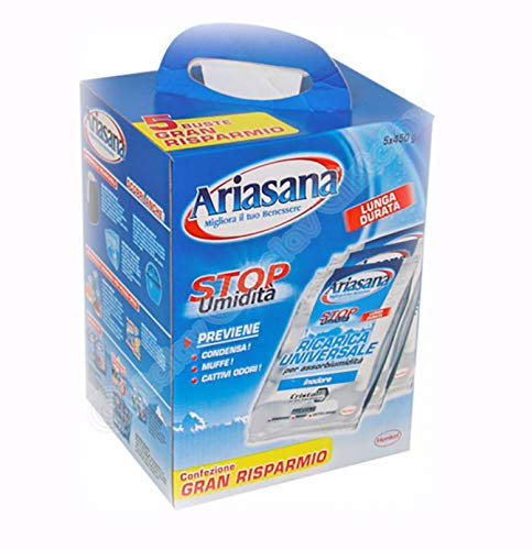 Sali mangiaumidità Ariasana ricarica universale Busta 5x450 gr ricariche