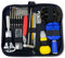 mixed24 147tlg Uhrenwerkzeug Set inkl. Anleitung Gehäuseöffner Uhrenöffner Armbandkürzer Stiftausdrücker Schraubendreher Federstegbesteck Federstege Messer Werkzeug Batteriewechsel