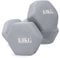 unycos - Kurzhanteln Neopren 2er Set von 8 kg, Rutschfest, Anti-Roll-Design, Bequemer Griff, Krafttraining, Fitness, Pilates, Training, Fitnessstudio (Grau)