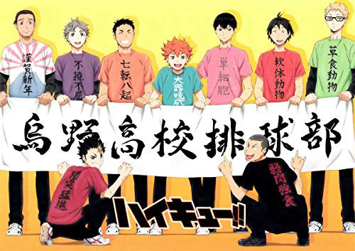 AQacum Puzzle 1000 Teile Anime Volleyball Boy-Haikyuu Puzzle für Erwachsene und Kinder ab 14 Jahren (50x75cm)