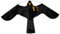 HOME It® Effaroucheur d’Oiseaux avec mât télescopique 4 m – Faucon réaliste en Nylon & Carbone avec Piquet de Sol