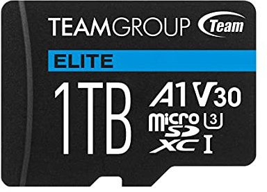 TARJETA Team MicroSDXC 1TB Elite A1 V30 UHS-I U3 + SD Adapter
