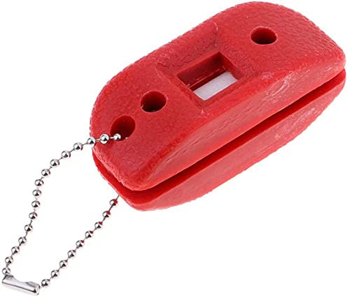 Schleifstein für Schlittschuhlaufen, Schleifstein für Schlittschuhe, Stiefel, Pflege (rot)