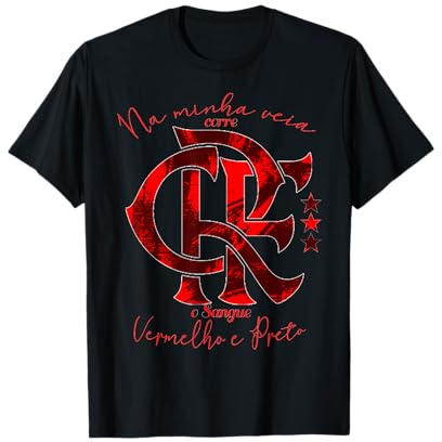Chemise Flamengo Vermelho e Preto T-Shirt