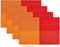 konsimo Tischset Abwaschbar- 4er Set - Patzset 30x45 cm - Platzdeckchen Abwaschbar - Tisch Untersetzer -Rot/Orange