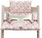 Blausberg Baby - Sitzkissen Set kompatibel mit Tripp Trapp Stokke Hochstuhl, handgefertigt in Deutschland, alle Materialien Oeko-TEX Standard 100 zertifizierte - Blumenwiese Rosa Blush
