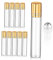 FOMIYES 10 Stück Parfüm-Rollerball-Flaschen Nachfüllbare Roll-On-Flaschen Für Ätherische Öle Leere Reiseflaschen Glasflasche Mit Goldener Kappe Und Edelstahlkugeln (10 ML)