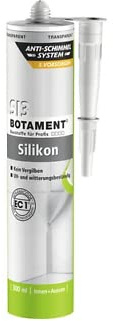 Botament SI3 Silikon 300 ml, Kein Vergilben, UV- und witterungsbeständig (Transparent)