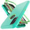 YmhxcY for iPhone XR Case Shockproof Dropproof Dust-Proof Drop Proof 3-Layer Durable Phone Case Heavy Duty Protection Phone Case Cover for Apple iPhone XR 6.1 inch-Aqua Blue/Lime Green