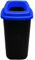 Home Centre Plastic Recycling Kitchen Office Waste Bin 45 Litre Blue Open Touchless Rim Sorting Waste Segregation Recycle Rubbish Container Six Colour Code Management School Work Trash Box