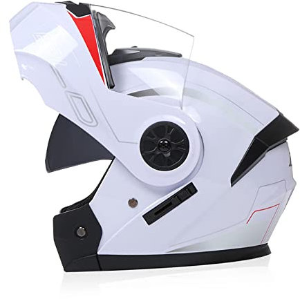 Klapphelm Motorrad Modularer Helm Doppelvisier,DOT/ECE Approved Integralhelm Motorradhelm für Erwachsene Damen und Herren Moped Street Racing Scooter Roller Helm Q,M=57-58cm