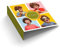Ringordner | Ordner | mit Fotos + Name personalisiert | Farbenfroh | Mit Griffloch | für DIN A4 | 7,4 cm breit | Geburtstag | Einschulung | Kindergarten | Geburt