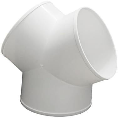 JSIXASO Y Lüftungsrohr Verbinder 150mm Y-Stück Lüftungsrohr Verbindungsstücke Y-Form Rohrverschraubung Adapter Rohrverbinder aus Kunststoff (Y 150mm)