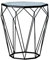 Table Basse Nordique - Verre Trempé Et Base en Fer Forgé, Table De Chevet De Bureau De Salon Nordique Tables D'appoint De Canapé De Salon Moderne, 18.1 × 22
