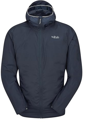 Rab Vital Hoody, L, tempest blue TMB | Ultraleichte, winddichte Shell-Jacke zum Wandern, Trailrunning und Klettern