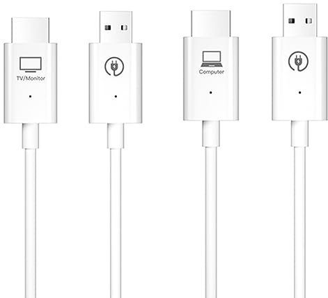 JUJNE Transmetteur vidéo sans fil 5G 50M adaptateur USB pour moniteur projecteur commutateur
