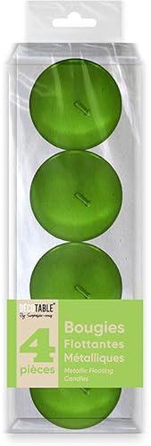 VELAS METALLIZADAS FLOTANTES VERDE