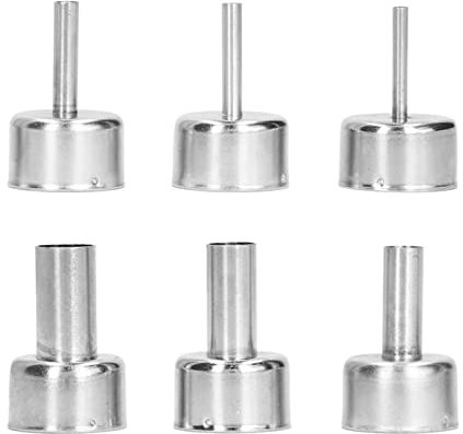 6 Stück Lötstation Düse Blaslötzubehör Mundspitzen für HeißLuft Heißluftaufsatz HeißLuft für Pistole Düse Zum Entlöten Luft für Pistole Düse für Pistole Tsui Kit Heißluftpistolen
