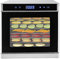 Dörrautomat Edelstahl - Dörrgerät mit Temperaturregler (35-75°C),Dürrautomaten 700W mit Dörrtabletts,LED-Display,24H Timer-Funktion,für Lebensmittel Fleisch Früchte Gemüse (8-stufig)