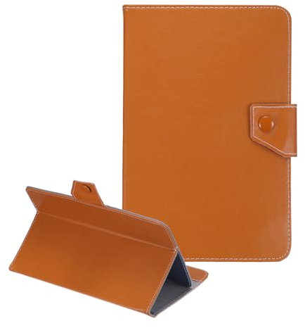 sourcing map Étui universel pour tablette tactile 9 - Cuir PU - Marron