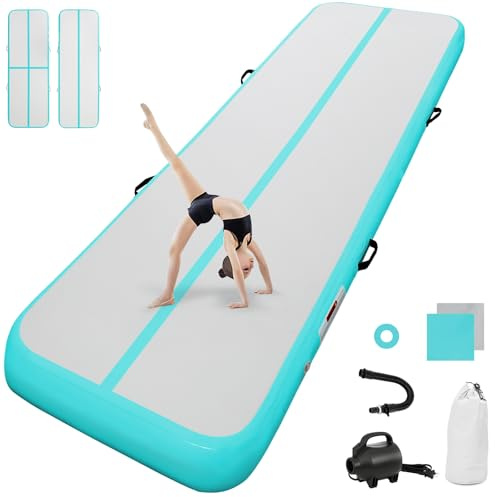 airtrack matte mit elektrischer Luftpumpe 10cm hoch 5M Tumbling Matten Aufblasbare turnmatte Matte gymnastikmatte Yogamatte Camping Trainingsmatte