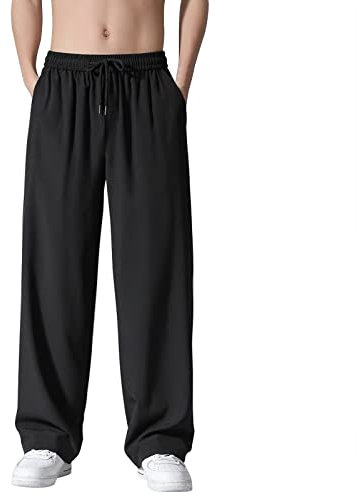 Herrenhose mit tiefen Taschen, lockere Passform, lässige Jogginghose für Laufen, Workout, Training, Basketball Herren Paintball Hose