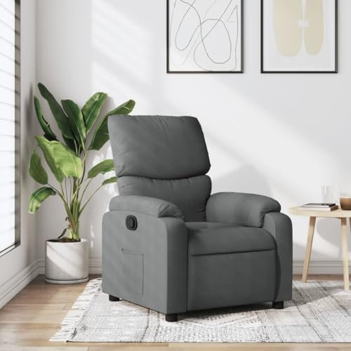 Cozynest Relaxsessel Fernsehsessel Liegesessel für Wohnzimmer, Ruhesessel Polstersessel, Stoff Relaxsessel Dunkelgrau Stoff