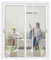 Zanzariera Magnetica Impedendo su Misura 205x200cm Bianco Zanzariere con Calamita Tenda Porta Zanzariera Magnetica per Porte Rete Fine