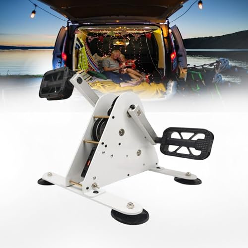 WHYYDSS Generador de Pedal, generadores de manivela, generadores de energía portátiles de manivela, generador de energía de Pedal de Emergencia Manual, Fuente de alimentación de Emergencia,100W