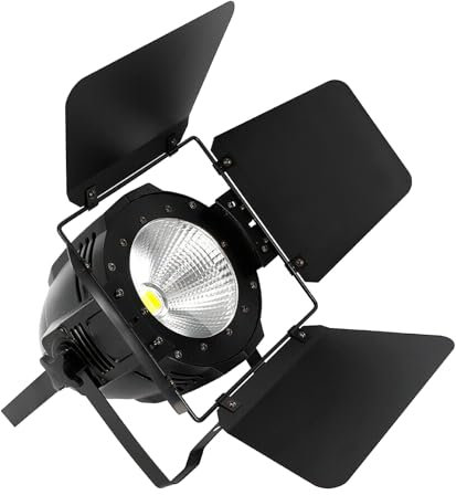 Tagtuell LED Par Light, 200W DJ Bühnenlicht mit Abschirmklappen, DMX Bühnenlicht Kaltweiß/Warmweiß Stroboskop Bühnenlicht für Party Konzert Kirche Hochzeit Theater