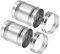 PATIKIL 80mm/3 Duct Connector, 2 Set Galvanized Steel Duct Coupling Vent Coupler Dryer Pipe Coupling Hose Extension Connector with Duct Clamps for HVAC Exhaust Fan Vent Systems, 4 Long