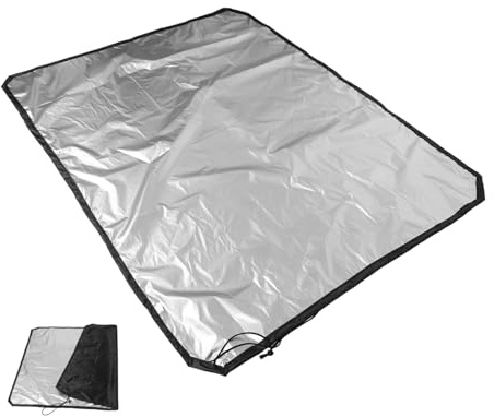 Dachgepäckträger Regenhülle 190x145cm Oxford Schwarz | Offroad und Zusätzlichen Stauraum, Tragbar und Kompakt, Einfache Montage, Schutz für Dachträger und Dachlast