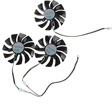 Lot de 3 ventilateurs VGA GA92S2U pour RTX3090 3080 3070 3060ti X-Gaming 4 broches 12 V 0,46 A