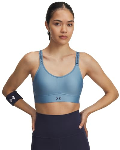 Under Armour Infinity Mid 2.0 Sport-BH Damen Weiß blau, XL A-C Damen