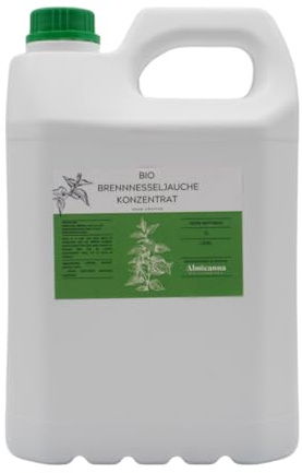 ALMICANNA: Bio Brennnesseljauche Konzentrat 5L - Organischer Universaldünger mit hohem Stickstoffgehalt & effektive Schädlingsabwehr - Für vitale Cannabis Pflanzen auf Living Soil