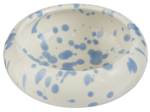 BUTLERS Dipschale Steinzeug - BOOGY SPLASH - spülmaschinenfest | Farbe Hellblau - ø9 cm - Tapasschälchen für Oliven & Snacks - Schälchen für Saucen & Beilagen - Sprenkelmuster