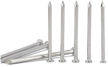 Small Hardware Nails, 304 Stainless Steel Nails Kit 0.6-6 Inch for Woodworking Wall Panel Pins(6 Inch 150mm8pcs)