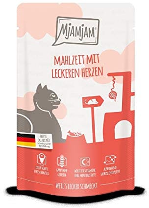 Katzen Nassfutter: Mahlzeit mit leckeren Herzen - 12er-Pack, hoher Fleischanteil