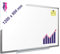 Indigo® Magnetic Whiteboard Drywipe – 1200x900mm, Wall-Mounted with Pen Tray & Aluminium Frame – Reusable White Board for Office, School, Home Or Classroom Use