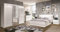 QMM TraumMoebel Schlafzimmer komplett IRIS B weiß Hochglanz Schiebetürenschrank LED Bett 160x200 Nakos Soft-Close-System