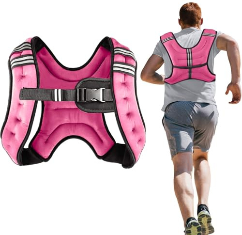 Henkelion Weighted Vest Weight Vest for Men Women Kids Weights Included, Body Weight Vests Adjustable for Running, Training Workout, Jogging, Walking