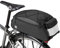 SIVENKE Fahrradtasche Packtasche Gepäckträgertasche 10L mit Schultergurt und Regenhülle Schwarz