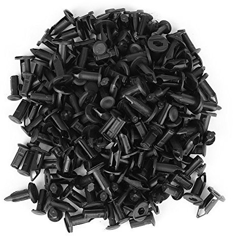100 remaches de plástico para panel de guardabarros de coche, con orificio de 8 mm, compatibles con modelos