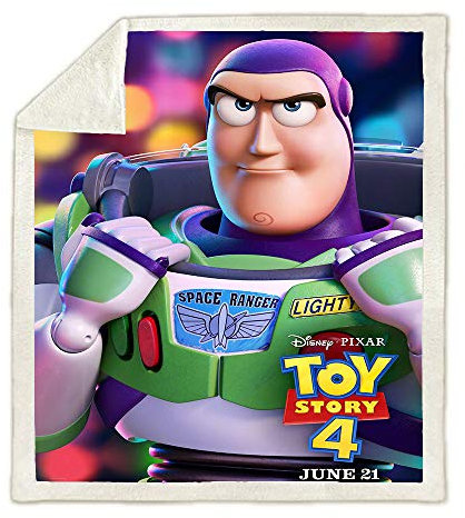 NICHIYO Toy Story Decke, Cartoon und Animation Fleecedecke für Erwachsene und Kinder, 100% Mikrofaser, für Schlafsofa und Sofa (5.130 cm x 150 cm)