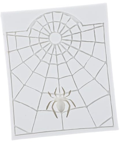 PartyKindom Halloween Silikonform Spinnennetz und EIN Spinnenkuchen Modul Form Dekorieren Tool Cupcake Dessert Schokolade Fondantform Rosa für