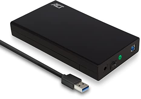 ACT Carcasa para Disco Duro SATA 3.1 Gen1 (USB 3.0) de 3,5 Pulgadas AC1405
