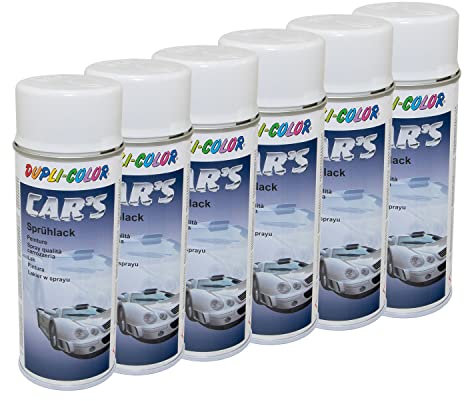 Vernice spray spray Cars Dupli Color 385896 bianco lucido 6 X 400 ml