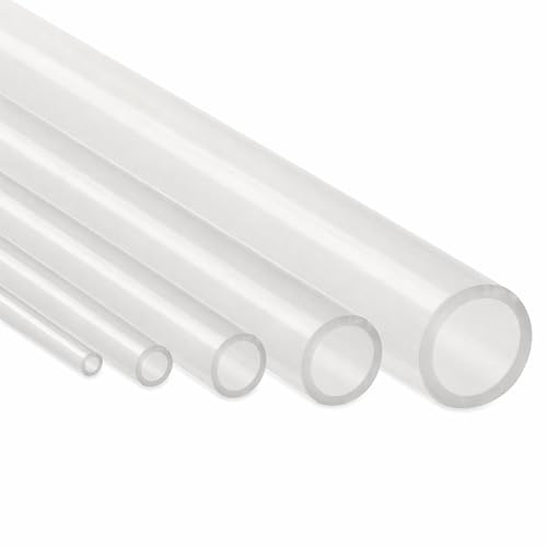 sarian Flexibler Silikonschlauch Lebensmittelqualität FDA-Konform transluzenter Schlauch (5mm x 9mm) Innendurchmesser x Außendurchmesser,viele Größen, 1 Stück = 1 Meter